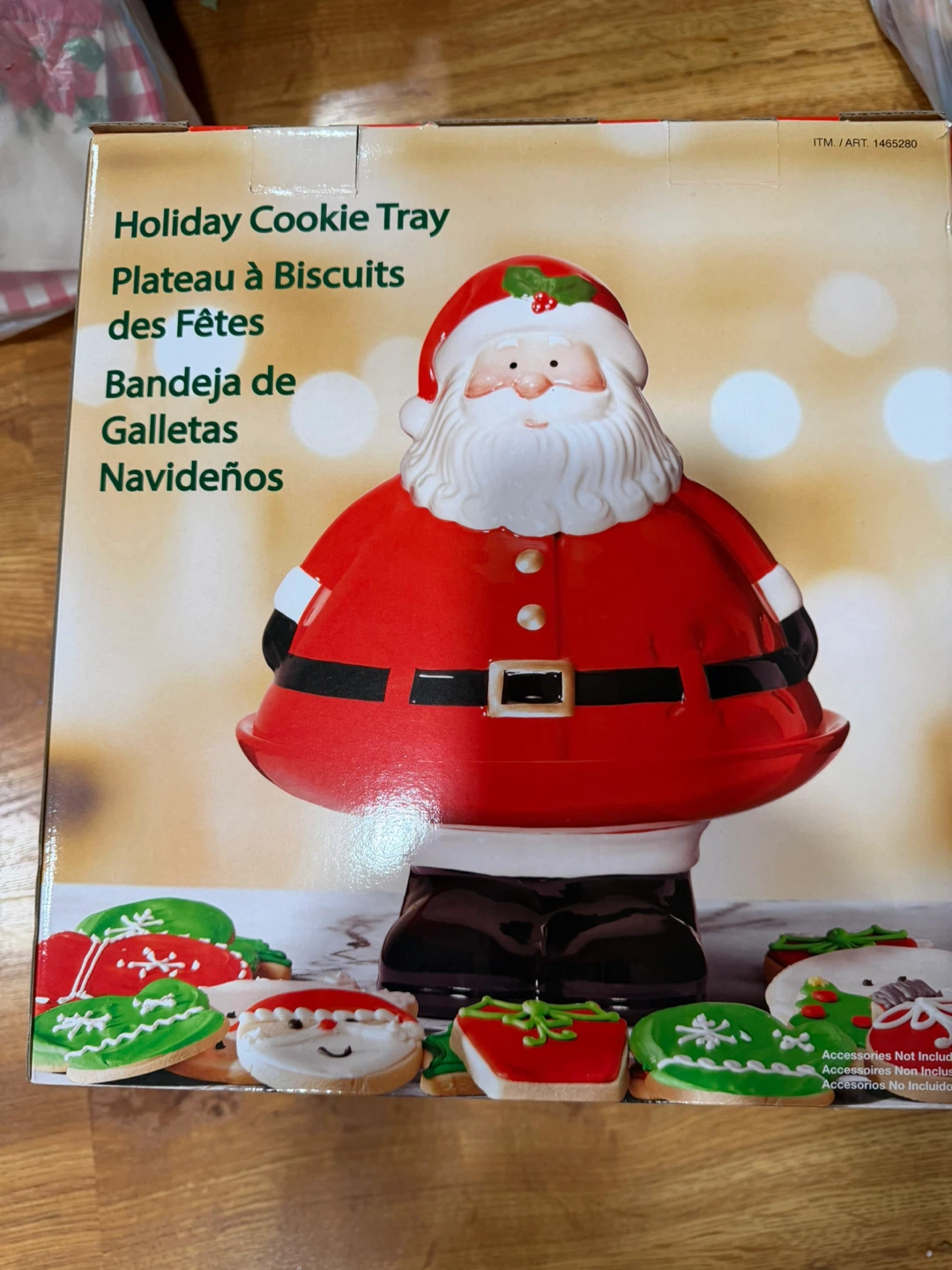Santa Claus Holiday Cookie Tray