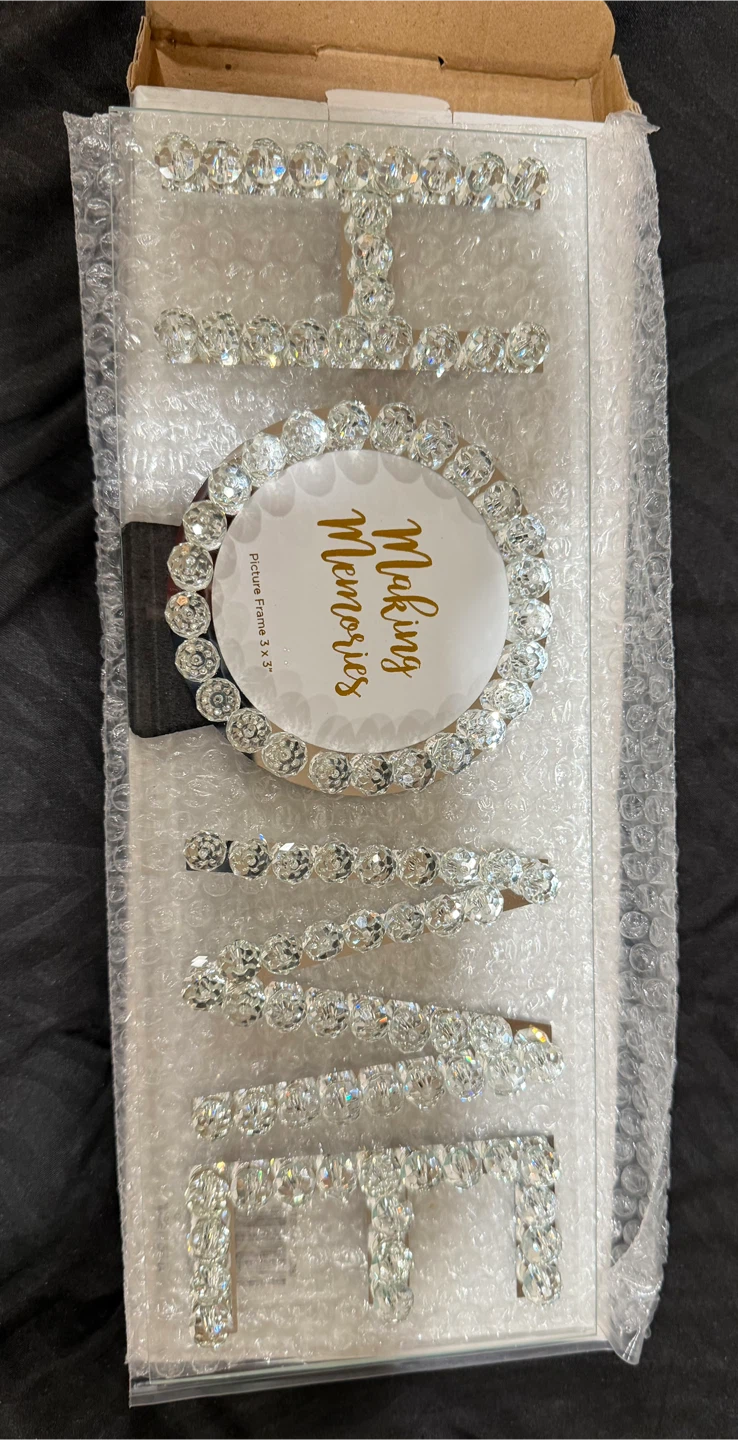 Crystal "HOME" Picture Frame Set