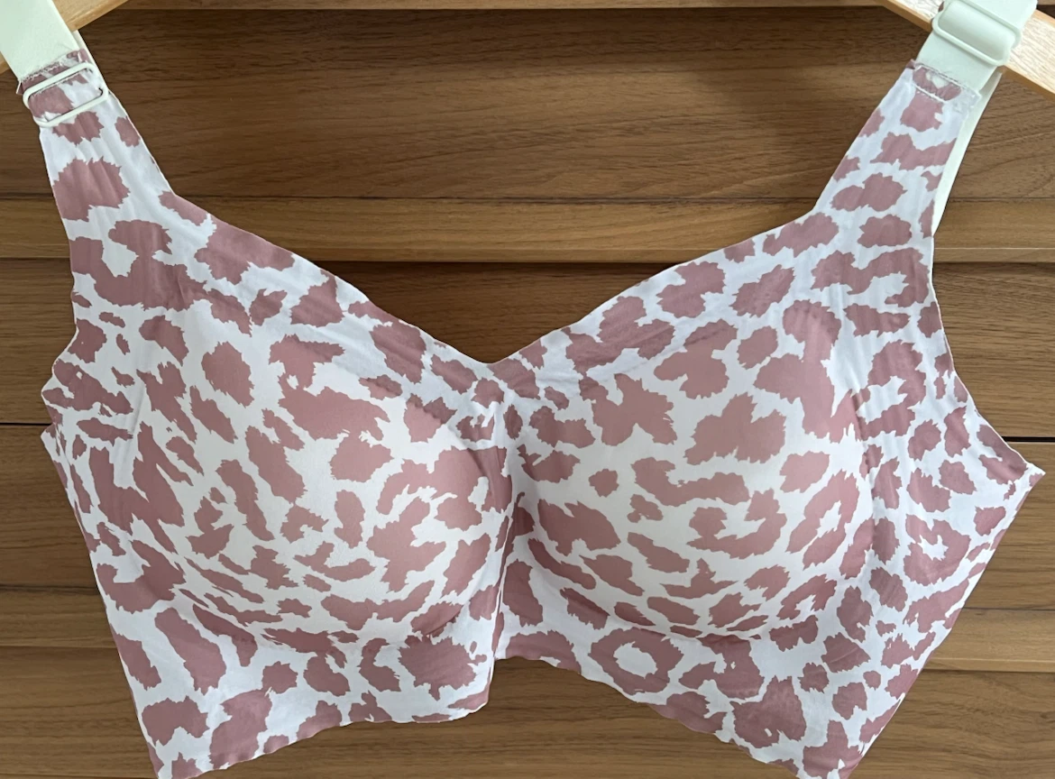 SoftMuse Lifting Firming Jelly Bra—Pink leopard print—2X