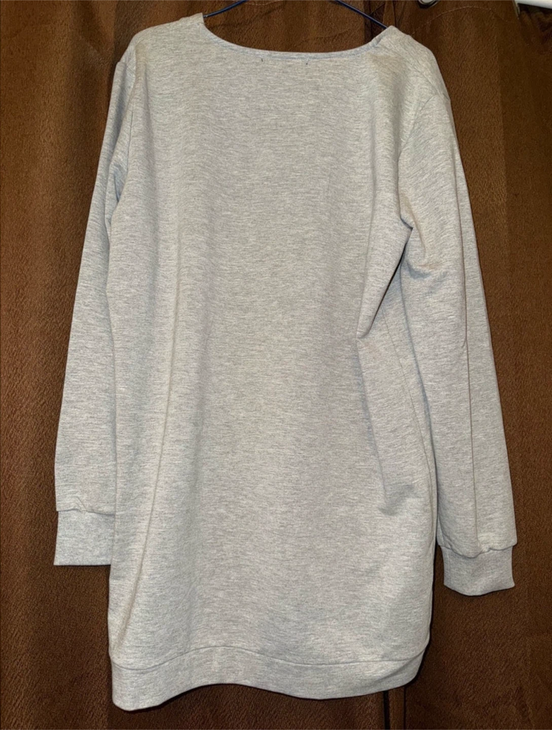 Revamped Grey Lace Up Long Sleeve Top - photo 2