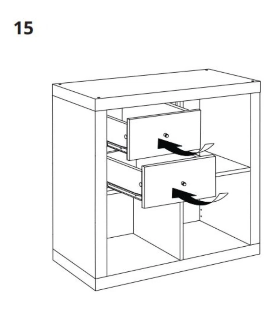 4 IKEA Kallax inserts (Only), no shelving - photo 4