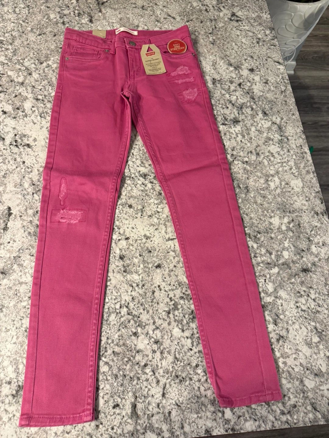 Levi's 710 Super Skinny Jeans Pink Size 12 Reg