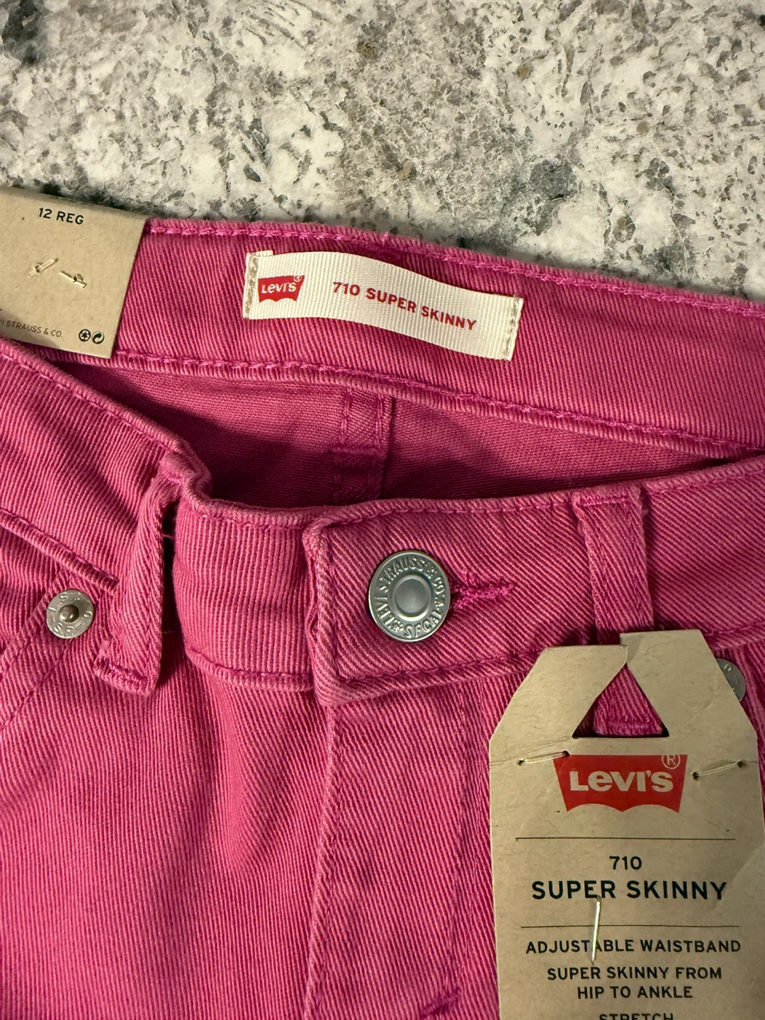 Levi's 710 Super Skinny Jeans Pink Size 12 Reg - photo 4