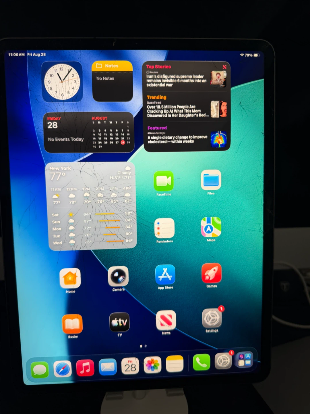 Apple iPad Pro 12.9” 3rd Gen 256GB WiFi Cellular Cracked - photo 3