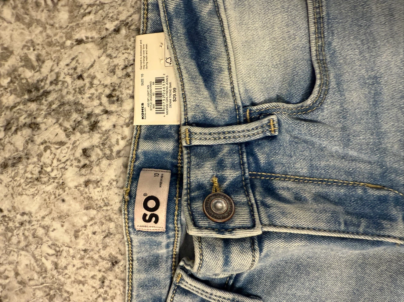 SO by SO Juniors Light Wash Distressed Straight Leg Jeans - photo 3