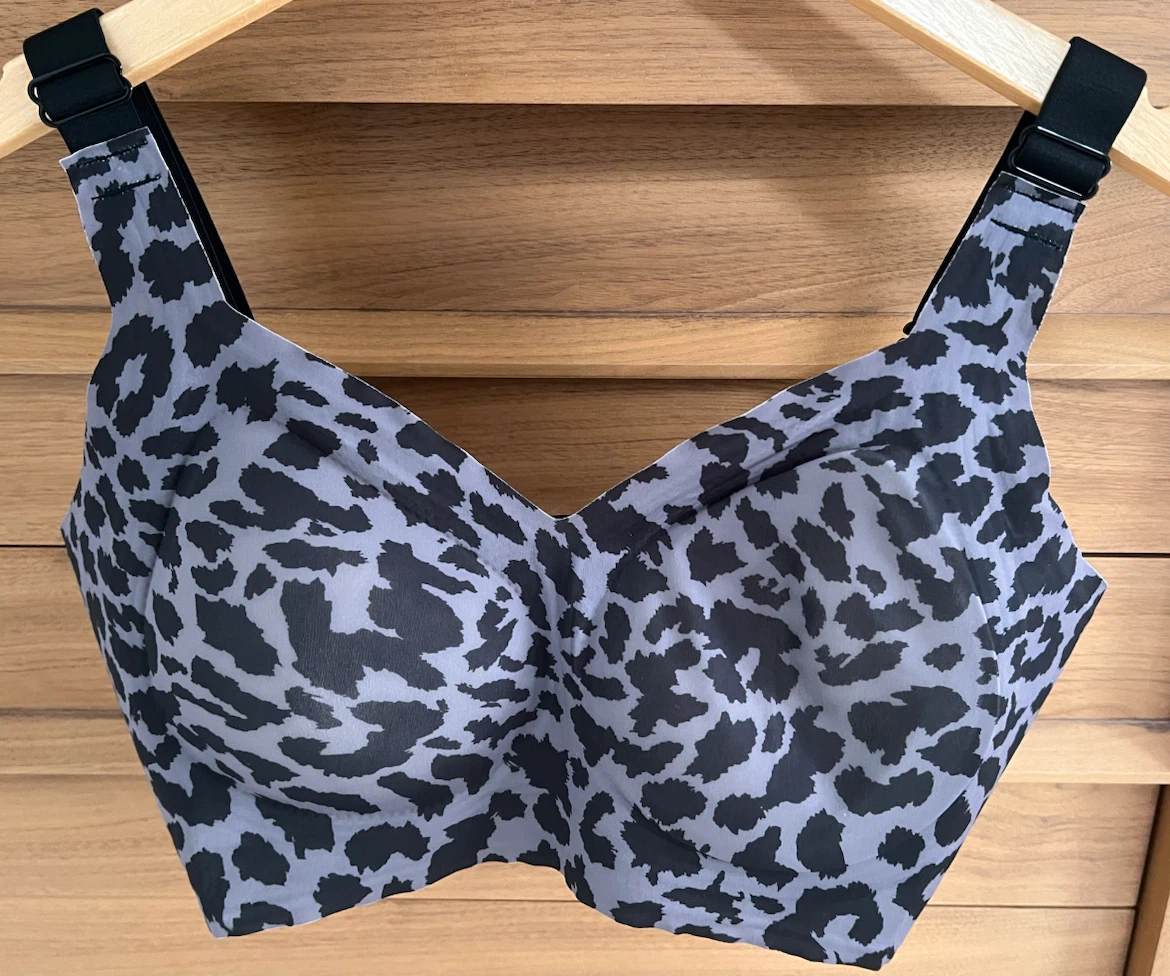 SoftMuse Lifting Firming Jelly Bra—Black Leopard Print—2X
