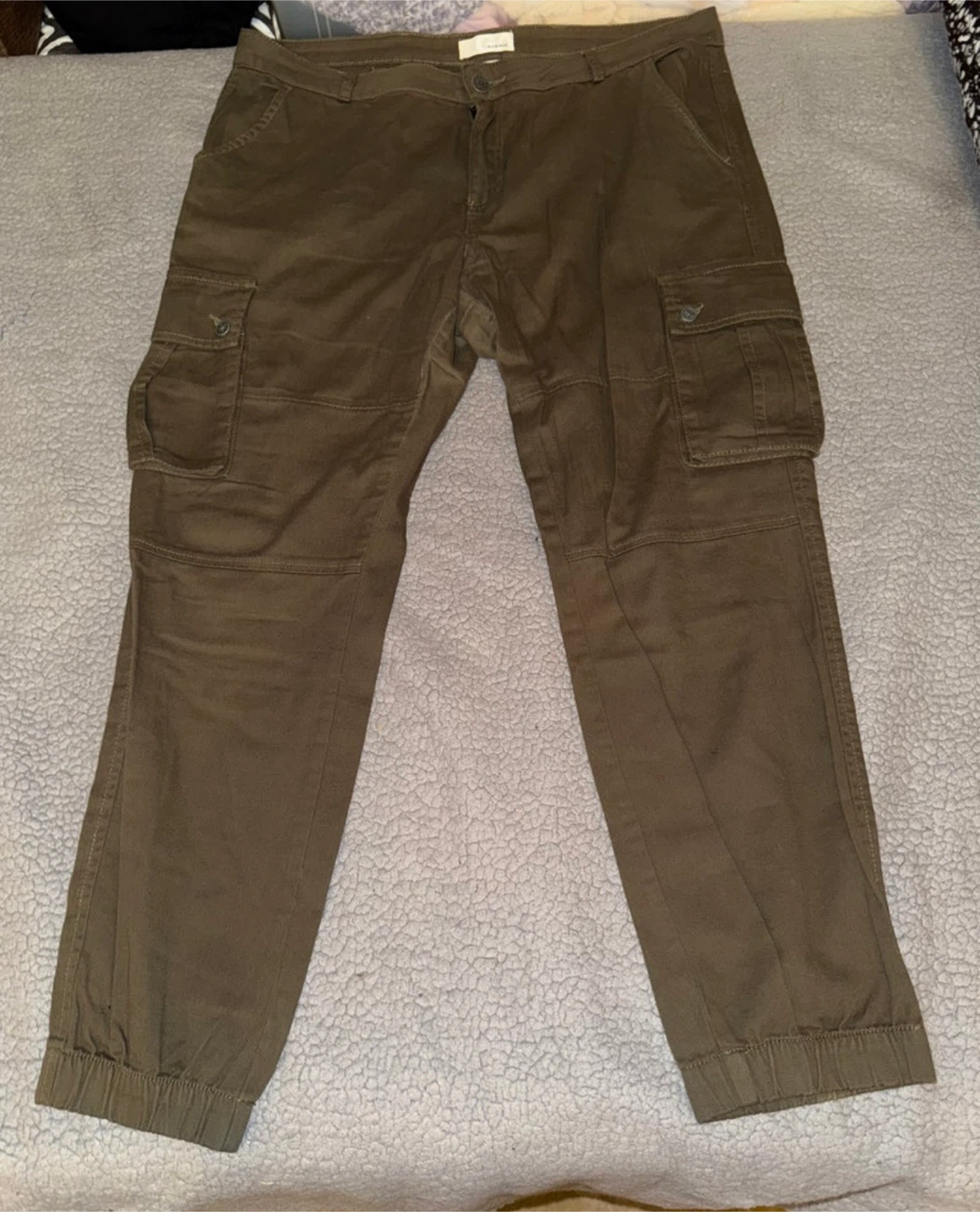 Garage Olive Green Cargo Pants