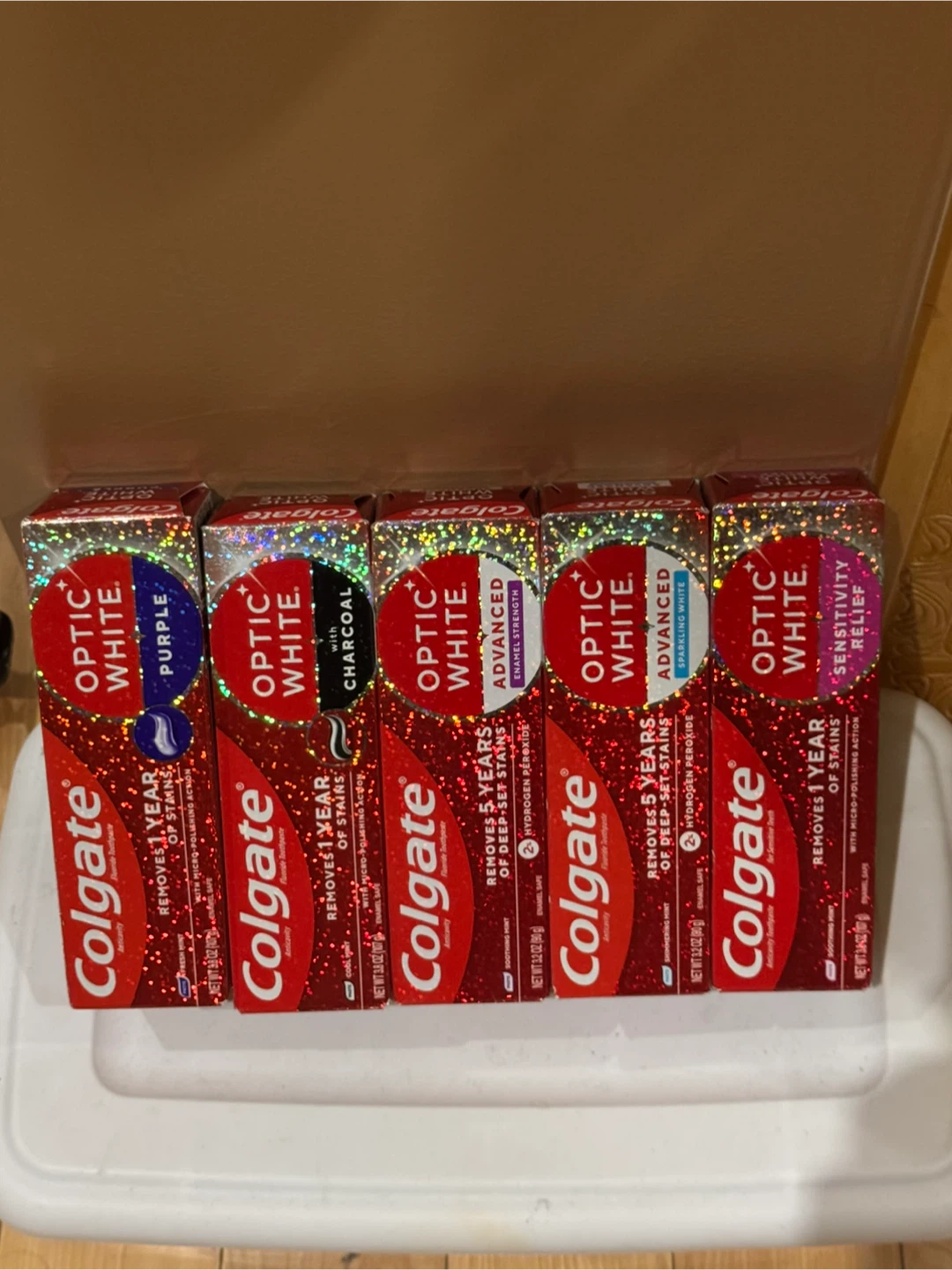 Colgate Optic White Toothpaste - Lot of 5