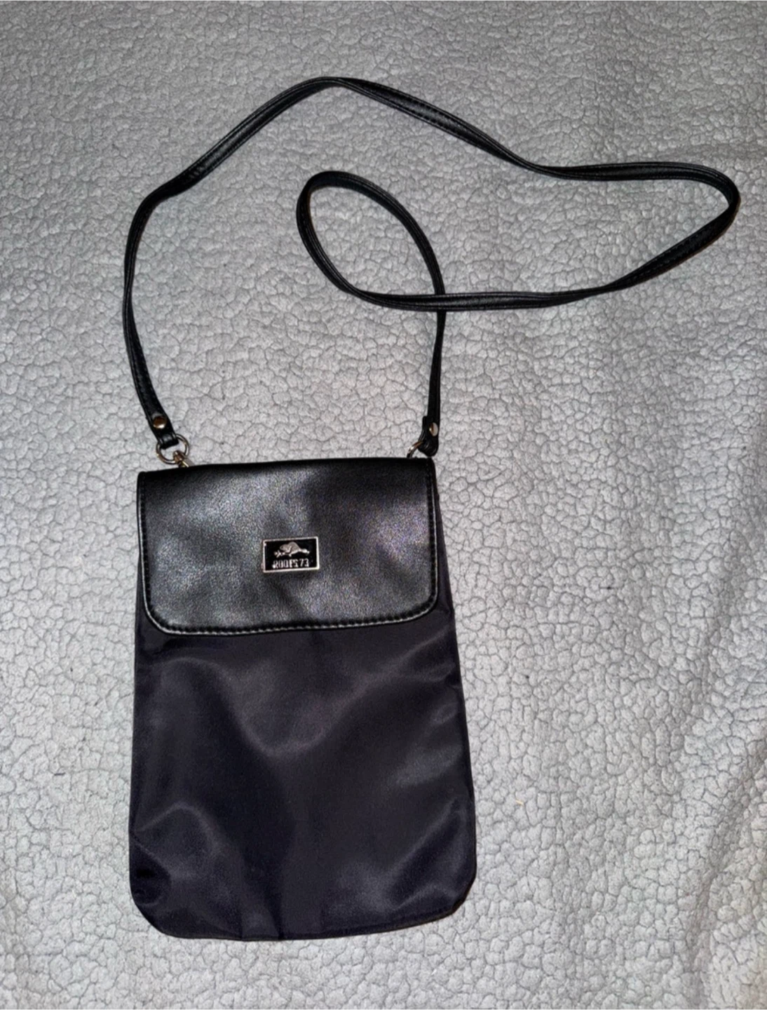 Roots 73 Black Nylon Crossbody Bag