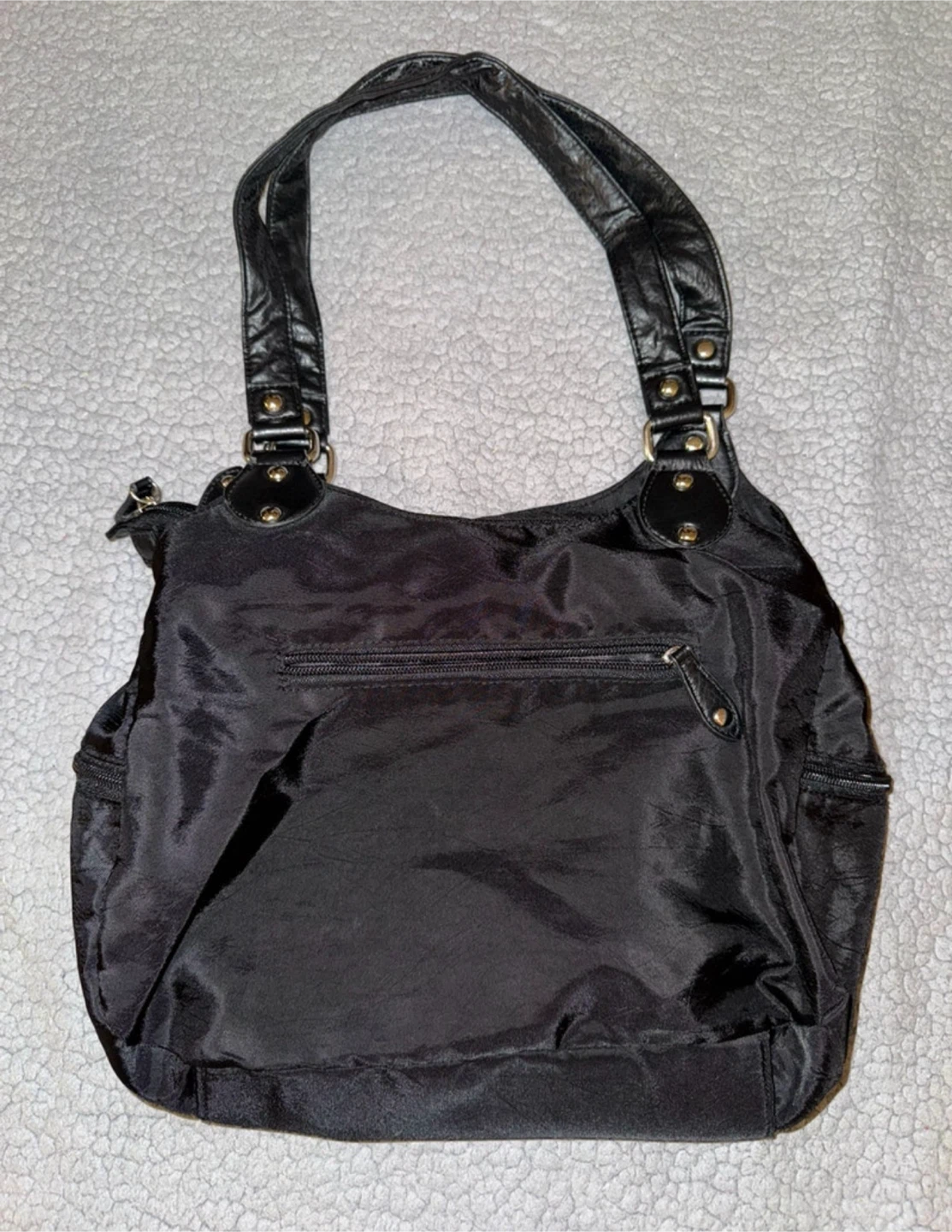 Zeca Black Nylon Shoulder Bag - photo 2