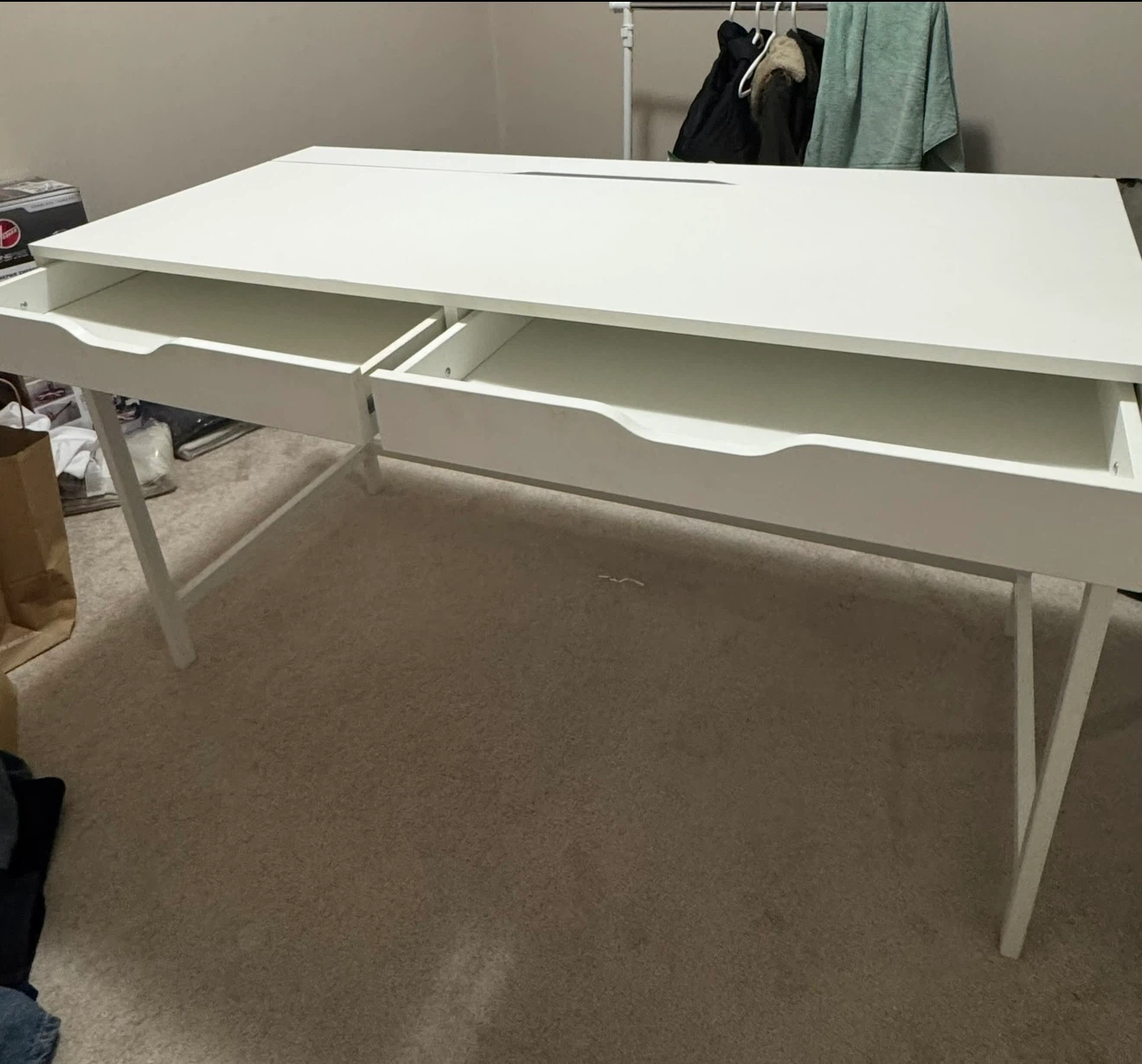 IKEA ALEX White Desk 132x58 cm - photo 2