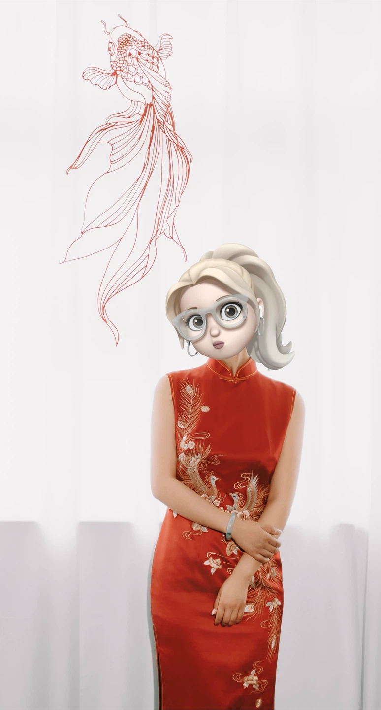 Red Traditional Chinese Cheongsam Dress - photo 2