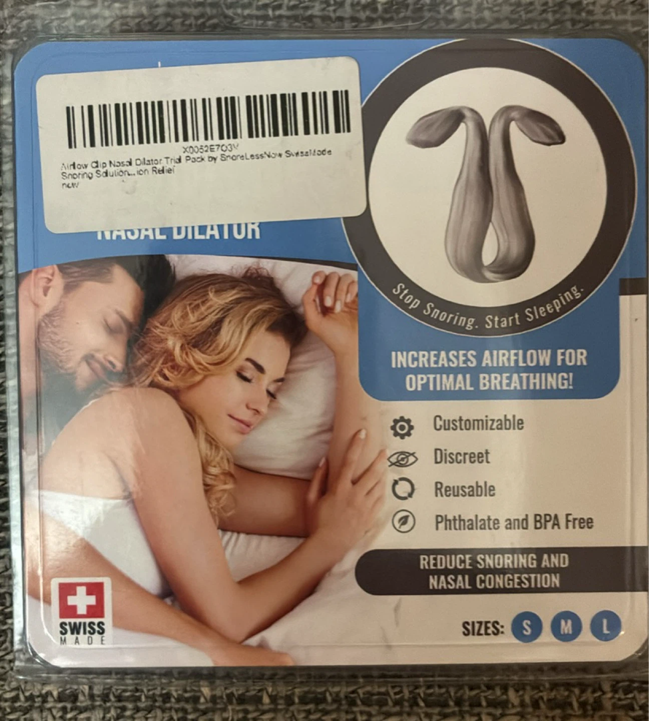 New Snore Less Now Airflow Clip Nasal Dilator