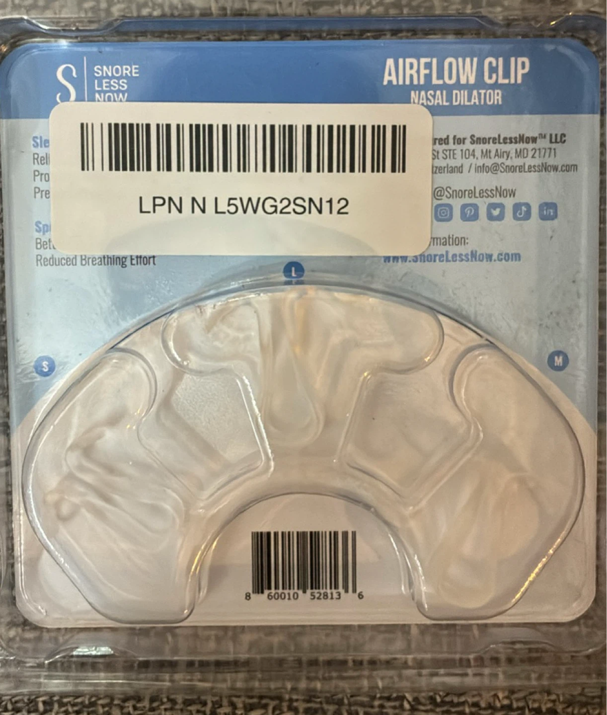 New Snore Less Now Airflow Clip Nasal Dilator - photo 2