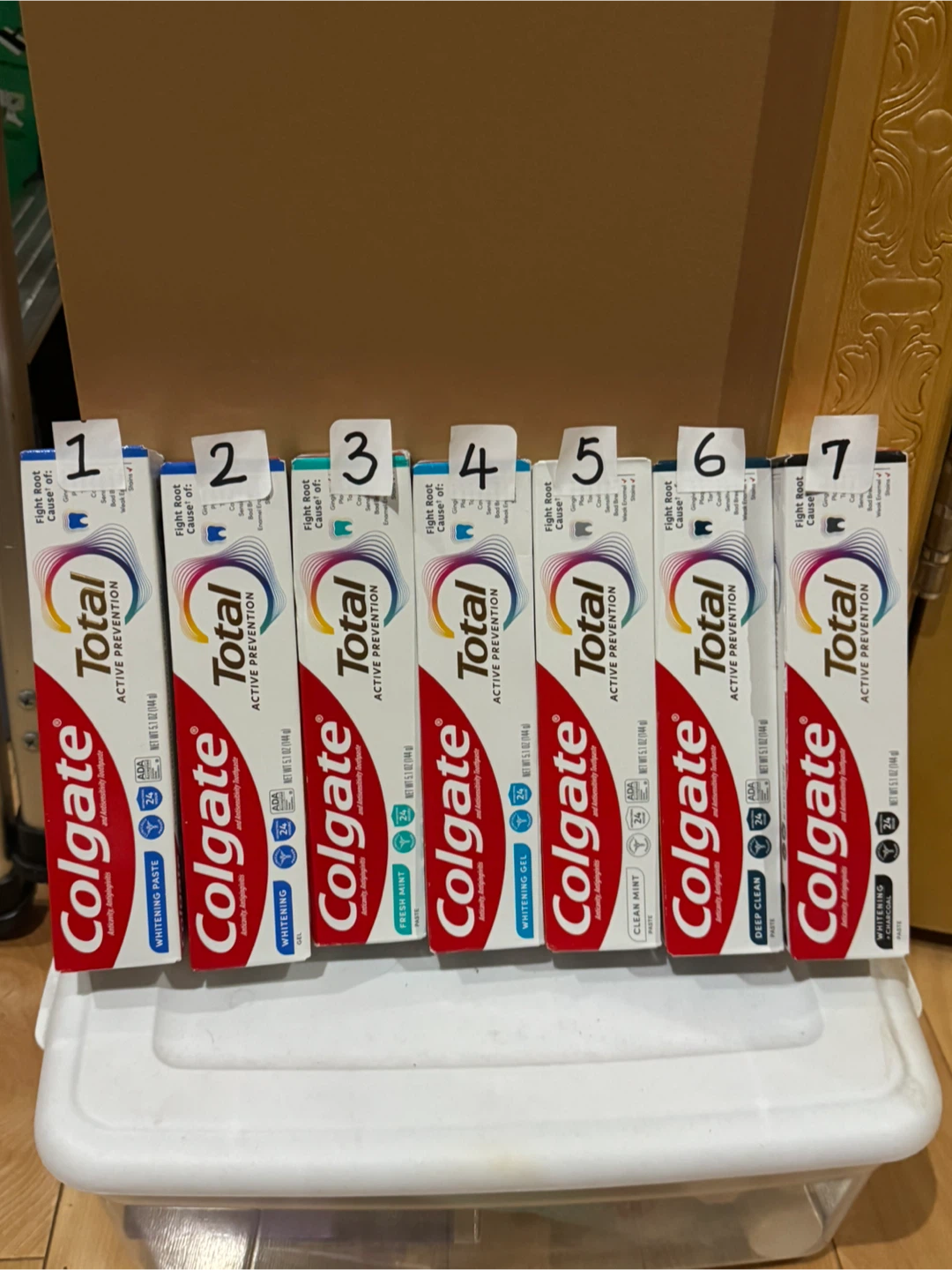 Colgate Total Active Prevention Toothpaste (7 tubes)