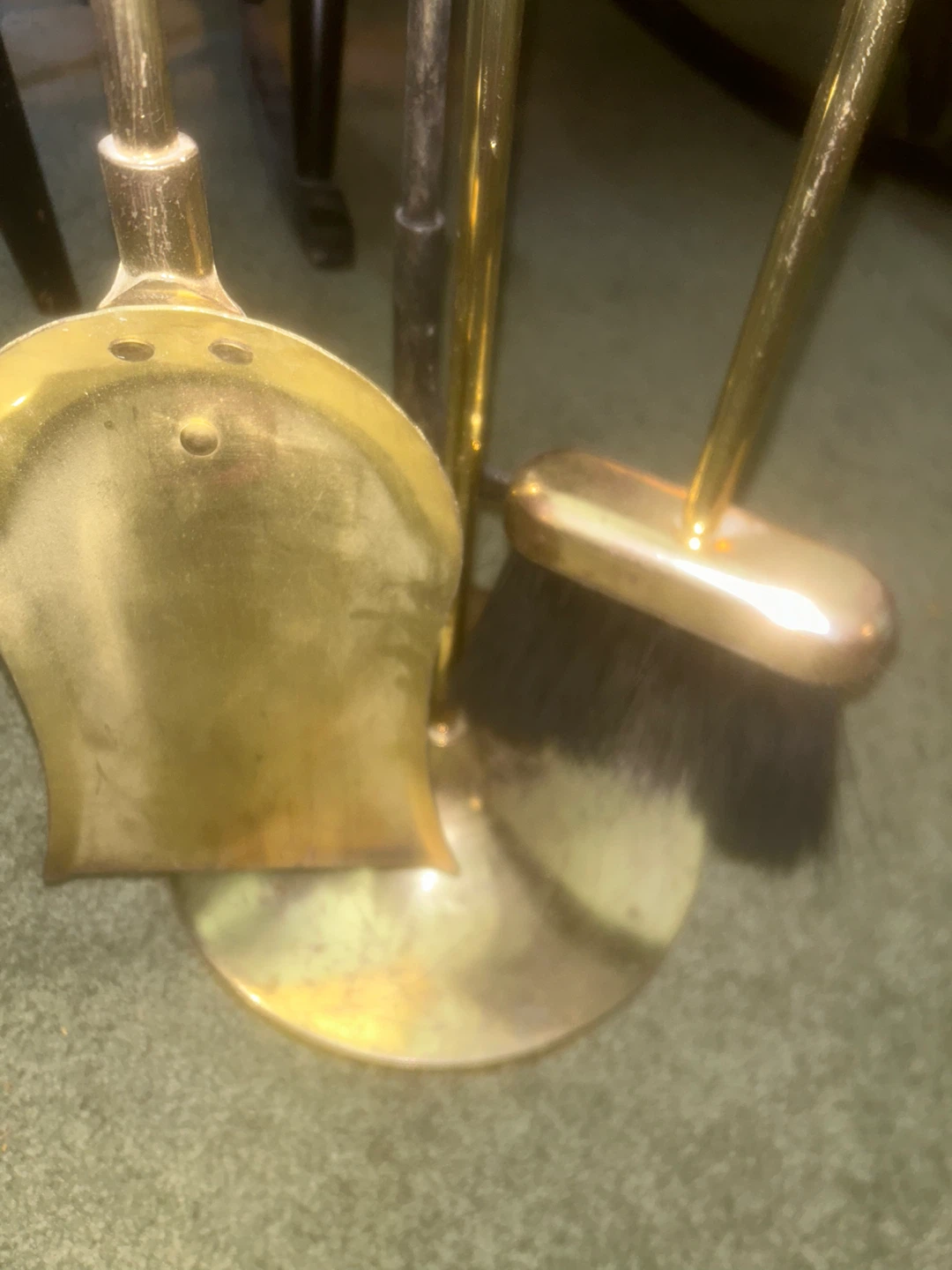 Brass Fireplace Tool Set - photo 2