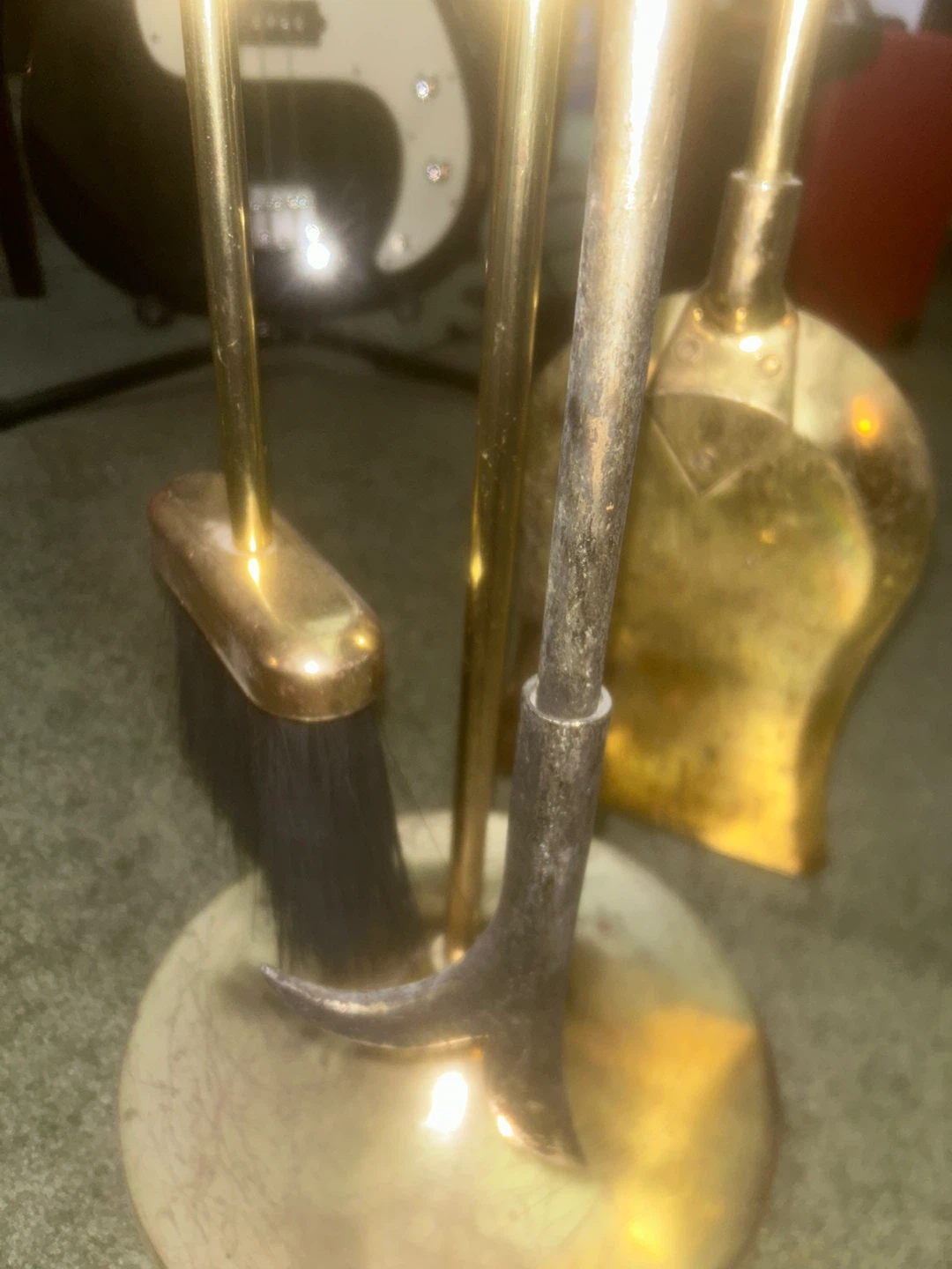 Brass Fireplace Tool Set - photo 3