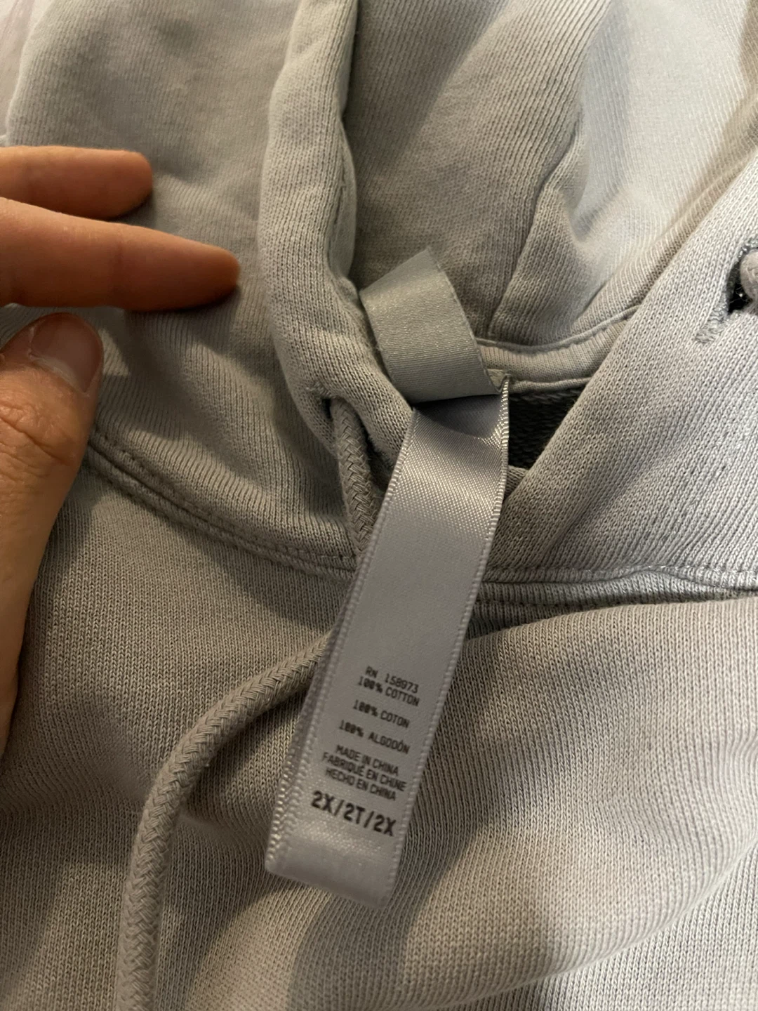 Skims Grey Hoodie - 2X/2T - photo 3