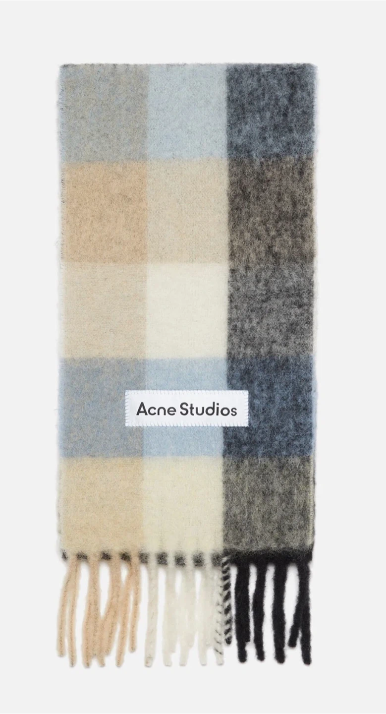Acne Studios Plaid Scarf