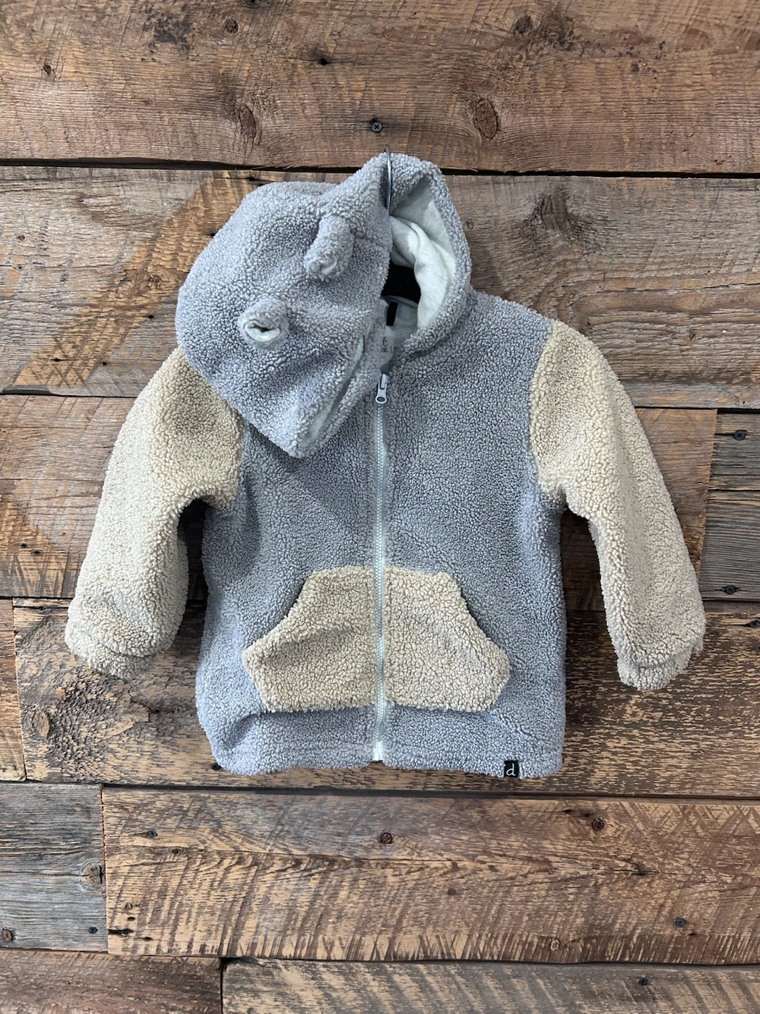 Deux Par Deux Fleece Hooded Jacket