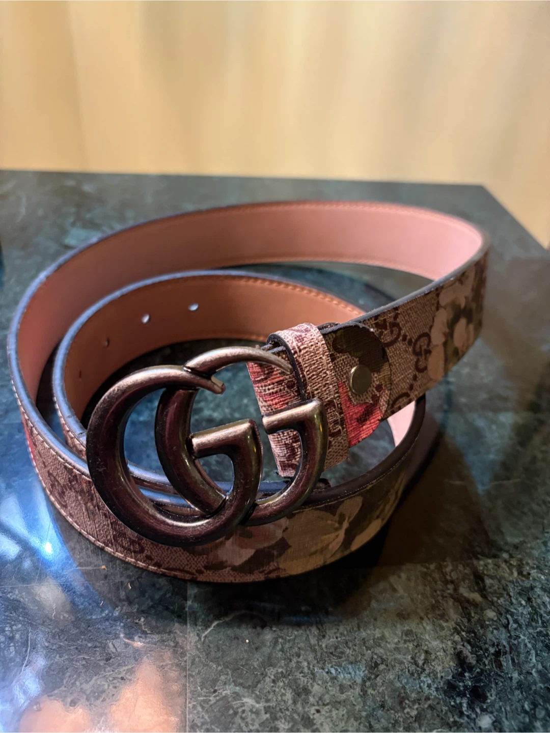 Gucci GG Marmont Floral Belt - photo 2