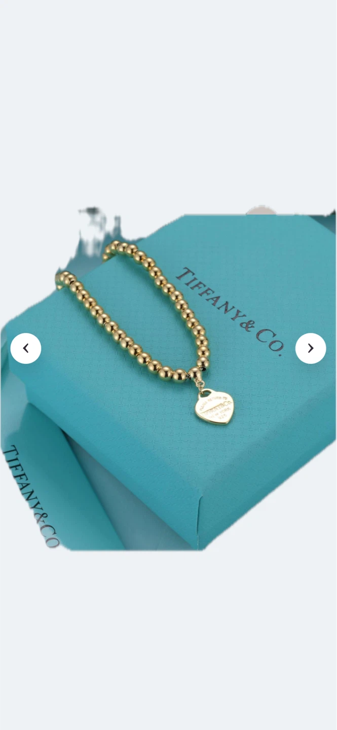 Tiffany & Co. Heart Charm Beaded Bracelet - photo 2