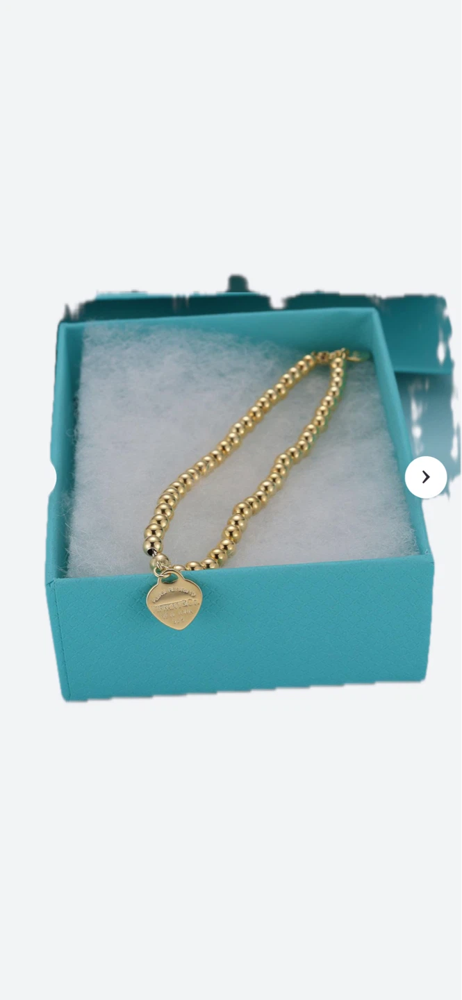 Tiffany & Co. Heart Charm Beaded Bracelet - photo 3