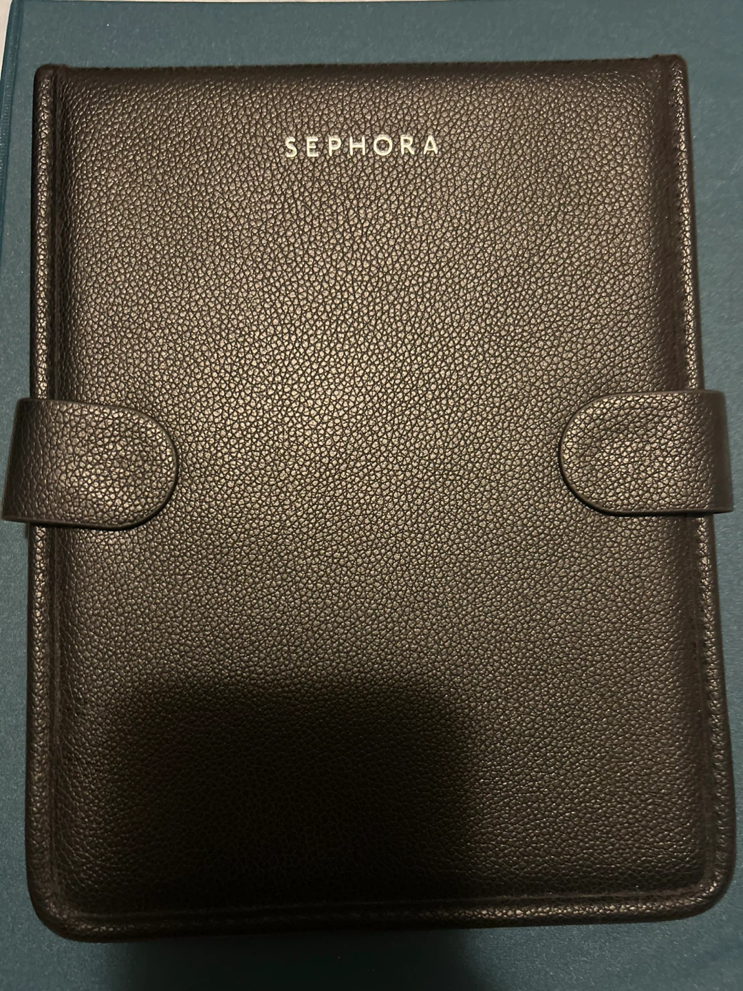 Sephora Black Faux Leather Travel Makeup Brush Case Organizer