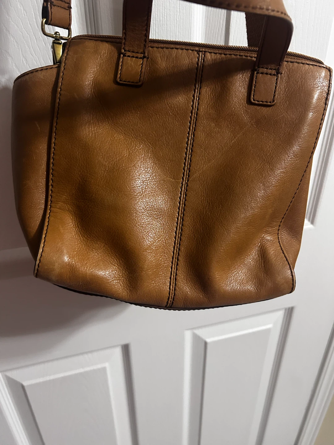 Fossil Tessa Leather Satchel Bag - Brown - photo 3