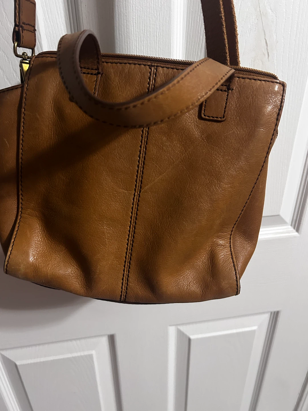 Fossil Tessa Leather Satchel Bag - Brown - photo 4