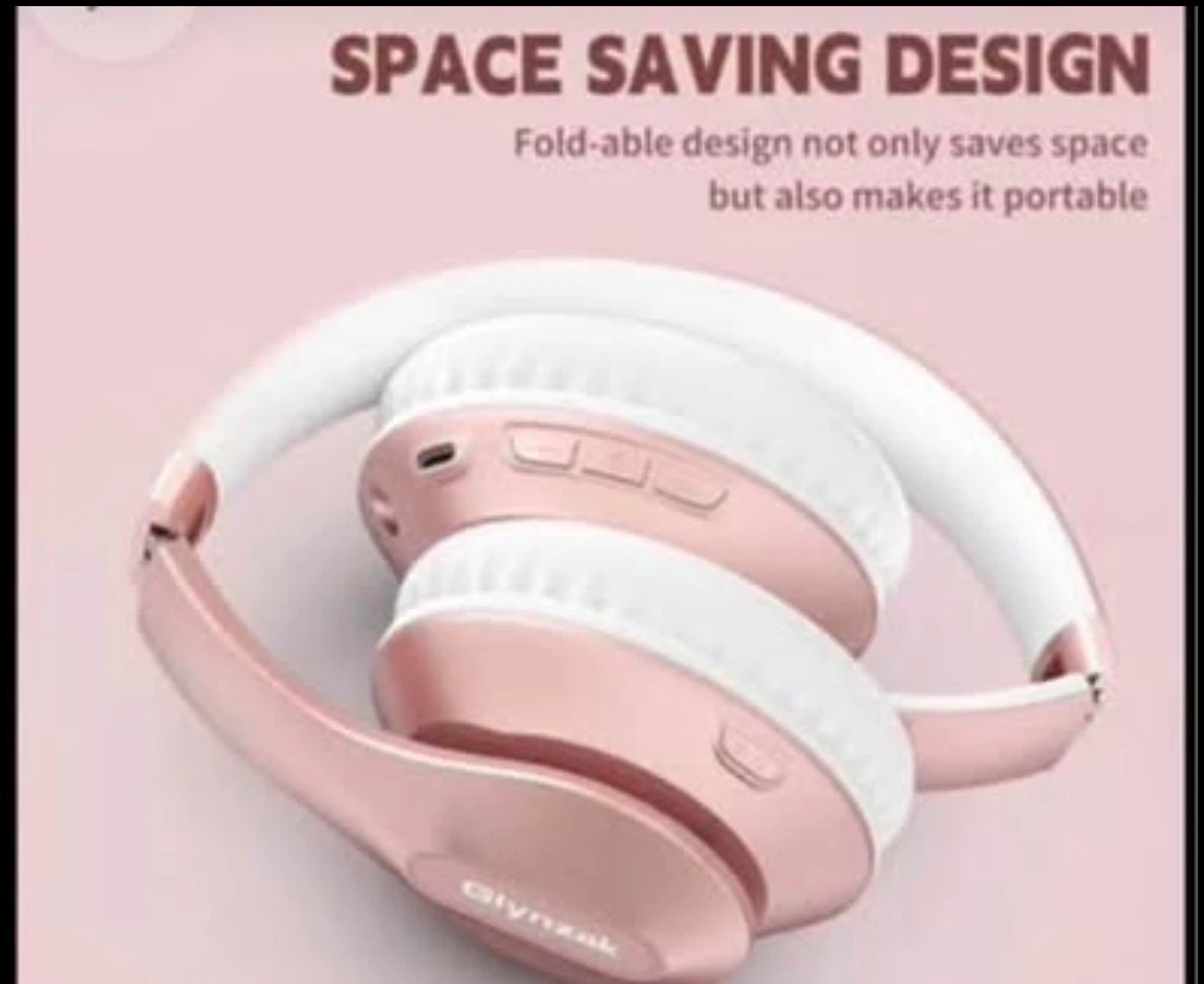 Glynzak Rose Gold Wireless Headphones - photo 3