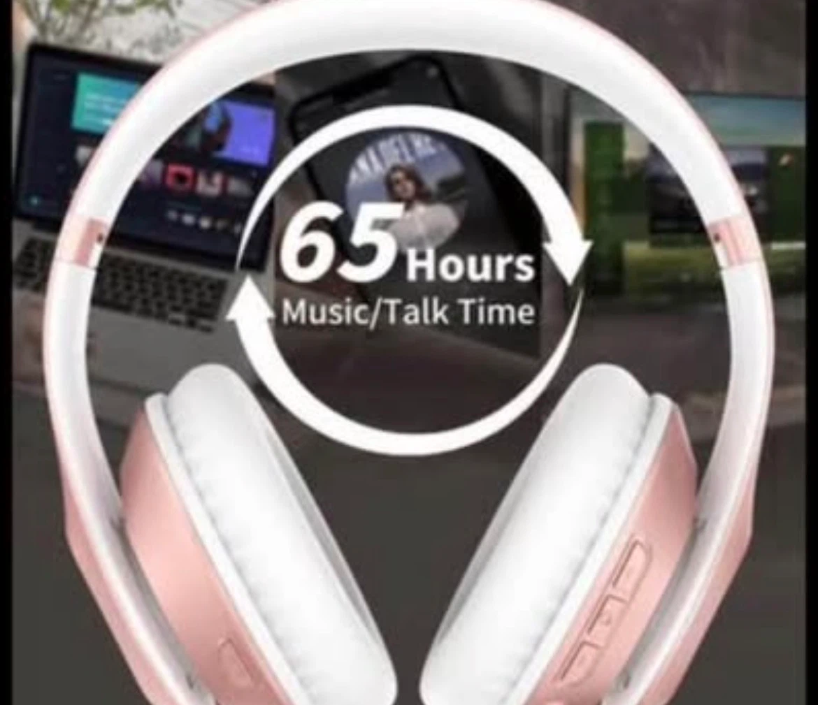 Glynzak Rose Gold Wireless Headphones - photo 4