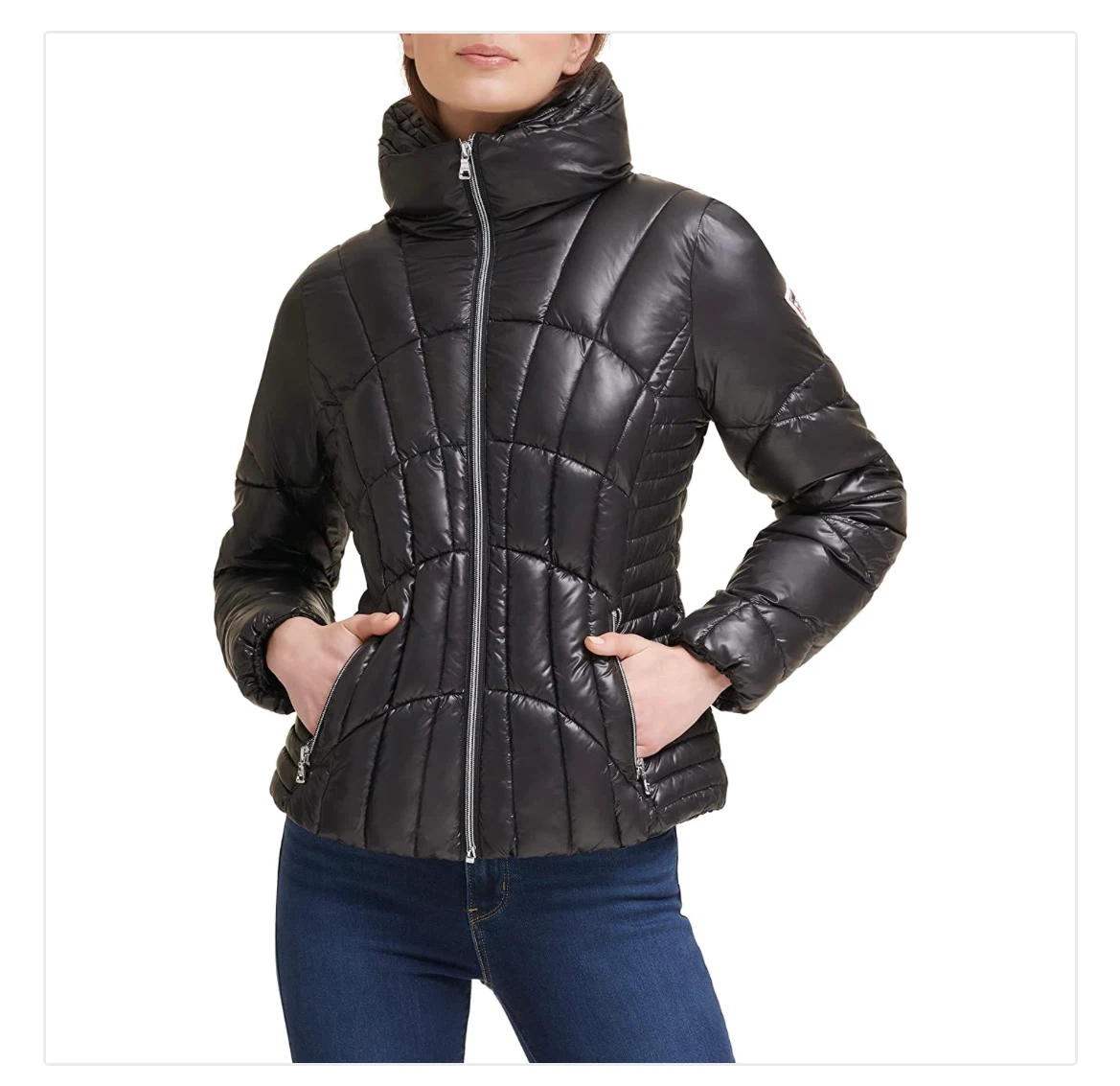 Guess Black Puffer Jacket - 8 or 10