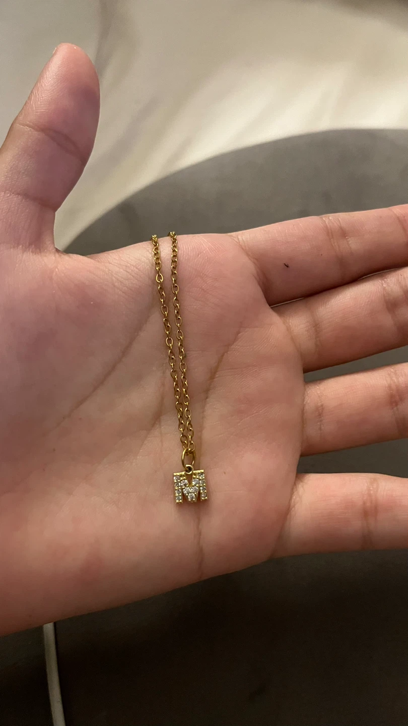 Gold Letter M Necklace - photo 3