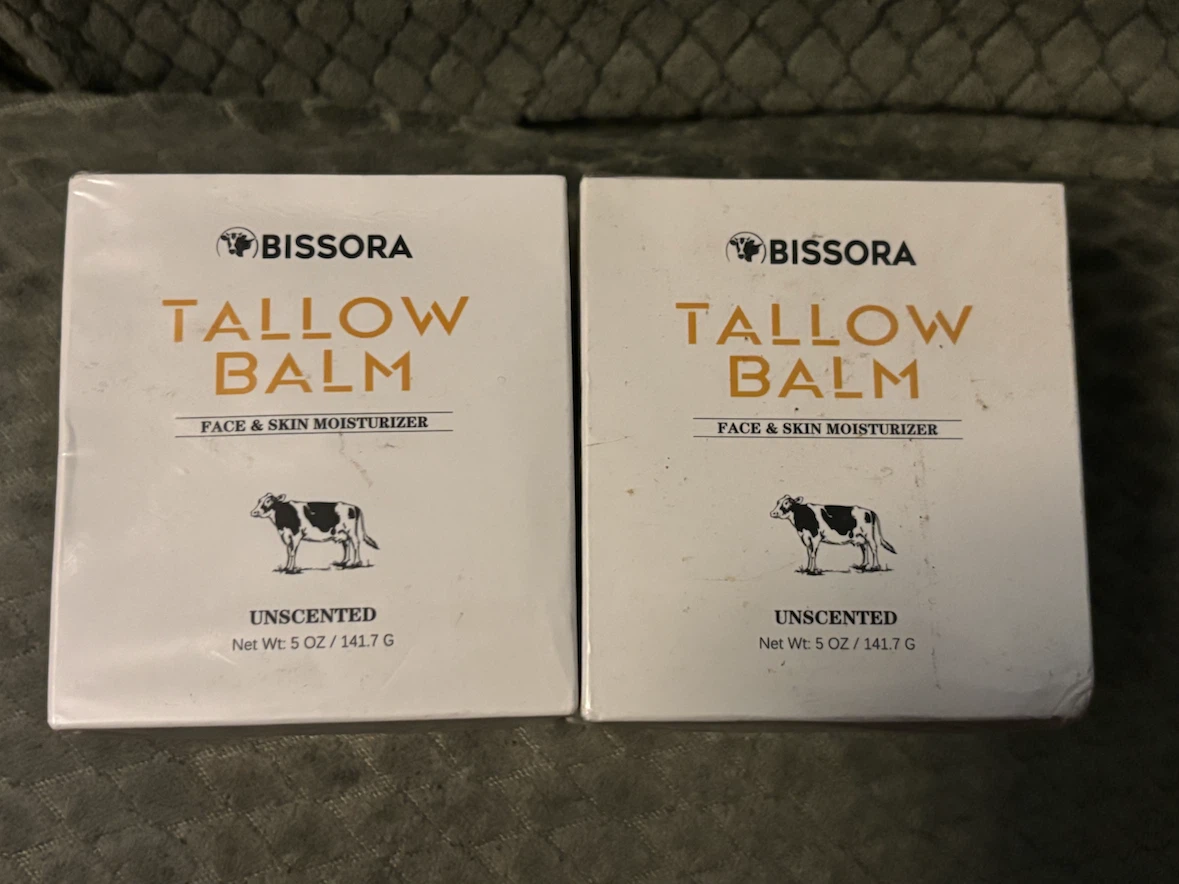 Bissora Tallow Balm Face & Skin Moisturizer (Unscented)