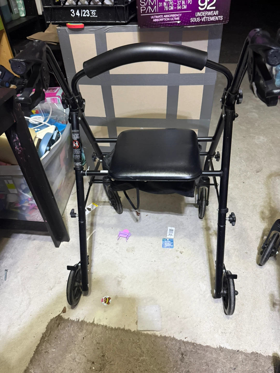 Black Walker with Seat