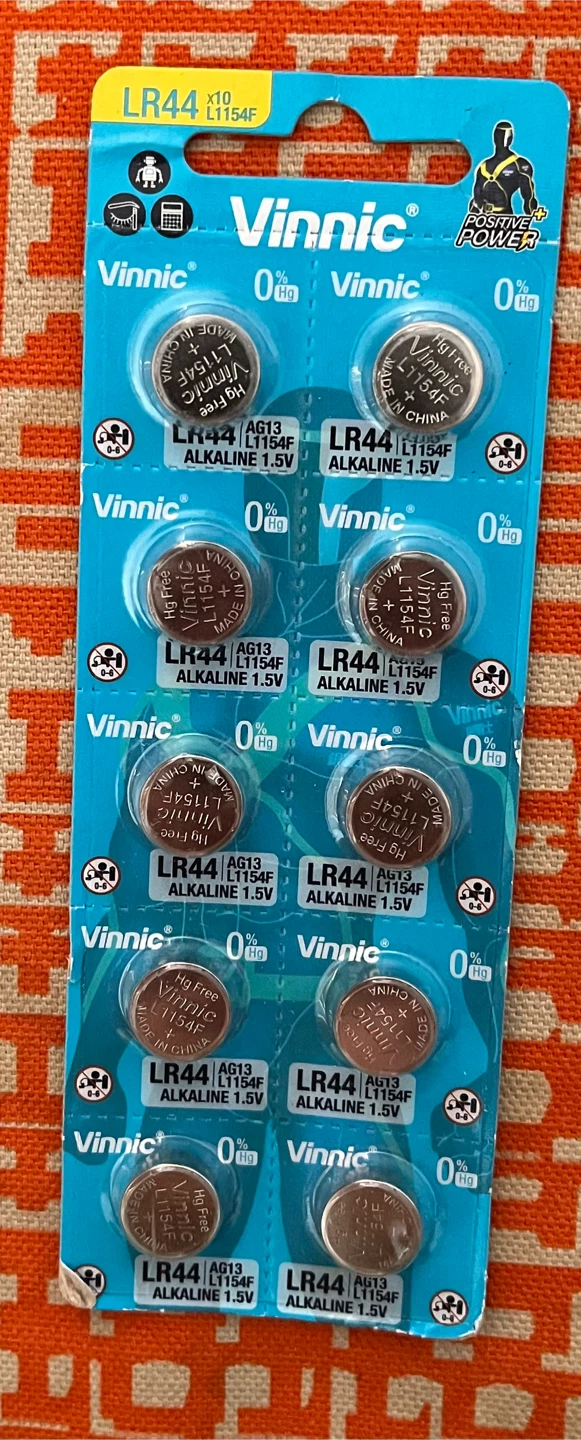 Vinnic LR44 Alkaline Batteries - 10 Pack