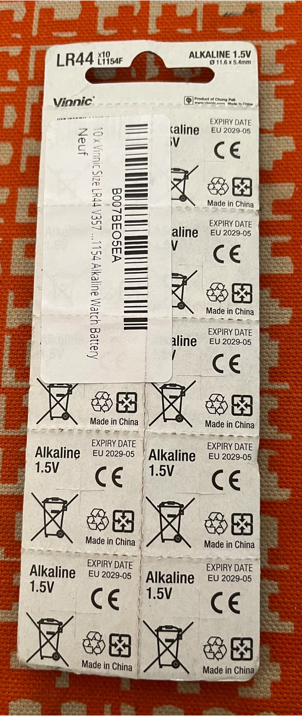 Vinnic LR44 Alkaline Batteries - 10 Pack - photo 2