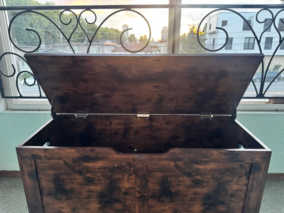 Wooden Storage Chest Trunk - photo 3