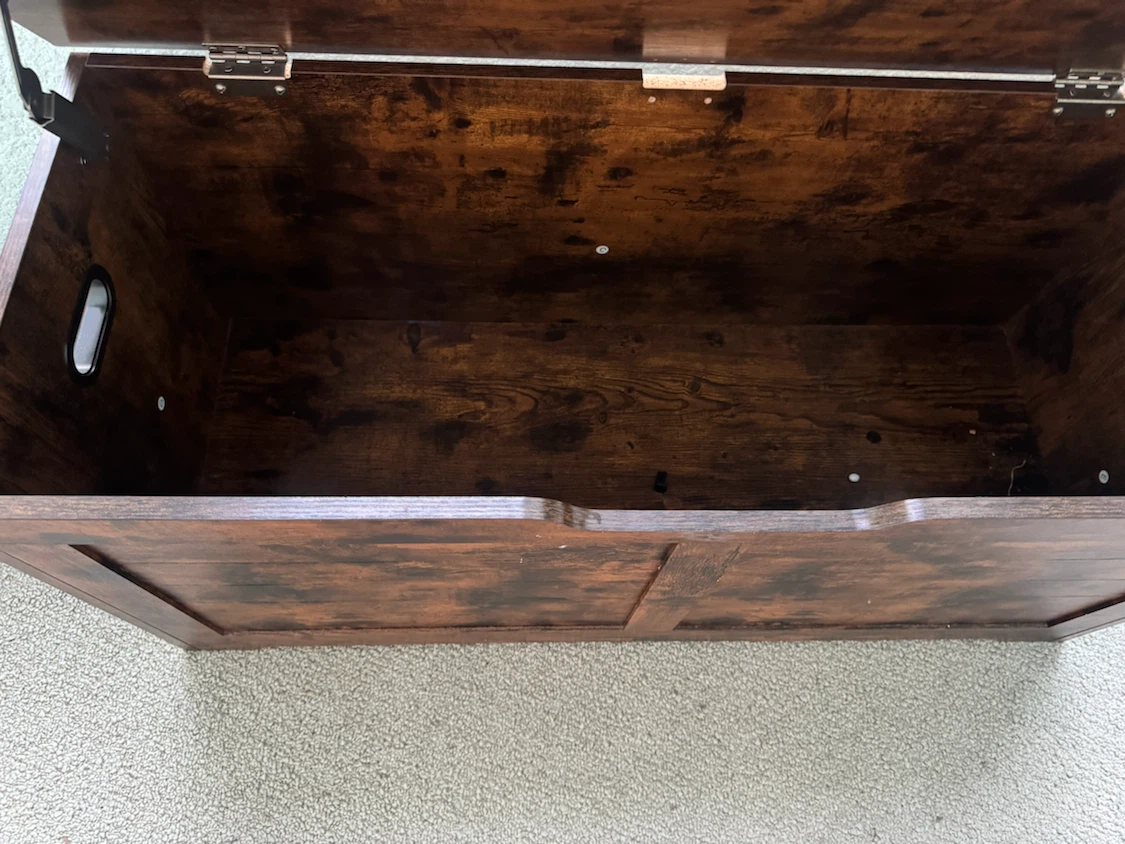 Wooden Storage Chest Trunk - photo 5