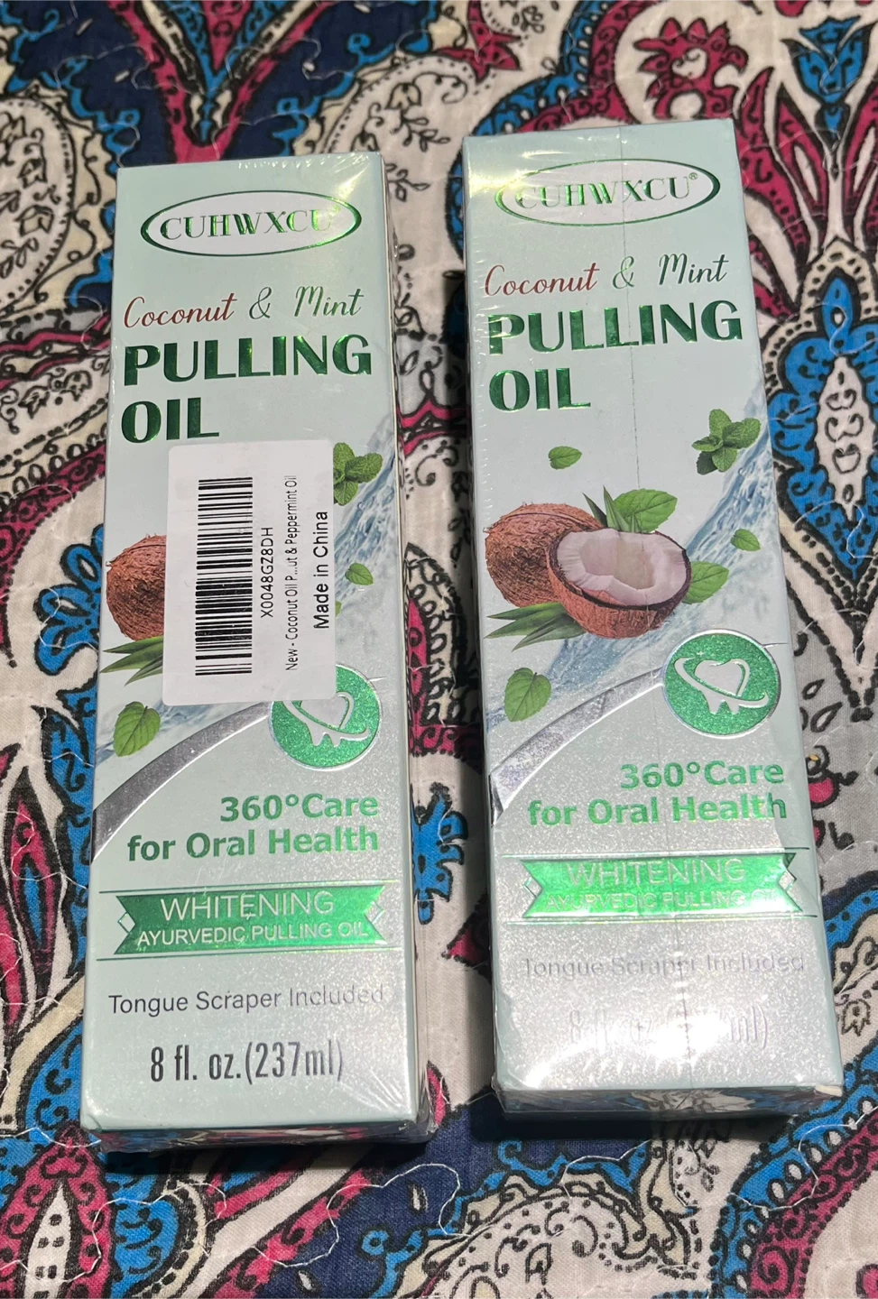 CUHWXCU Coconut & Mint Pulling Oil - 8 fl. oz.