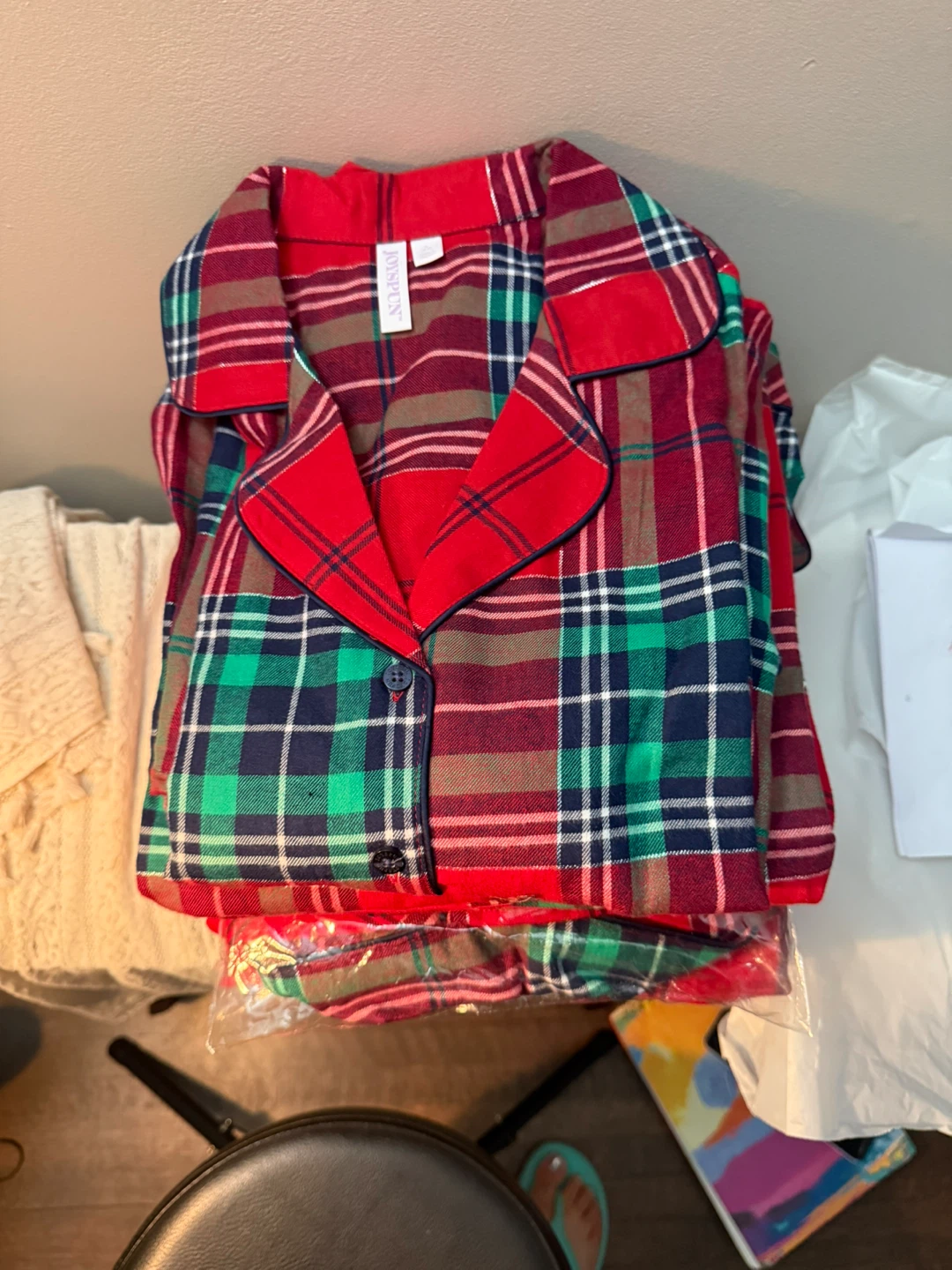 Women's Plaid Pajama Set