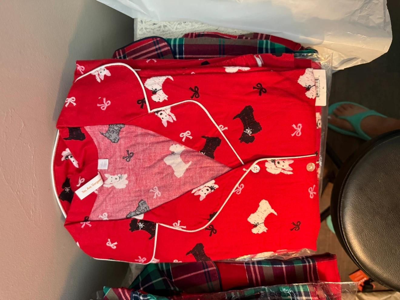 Women's Plaid Pajama Set - photo 2
