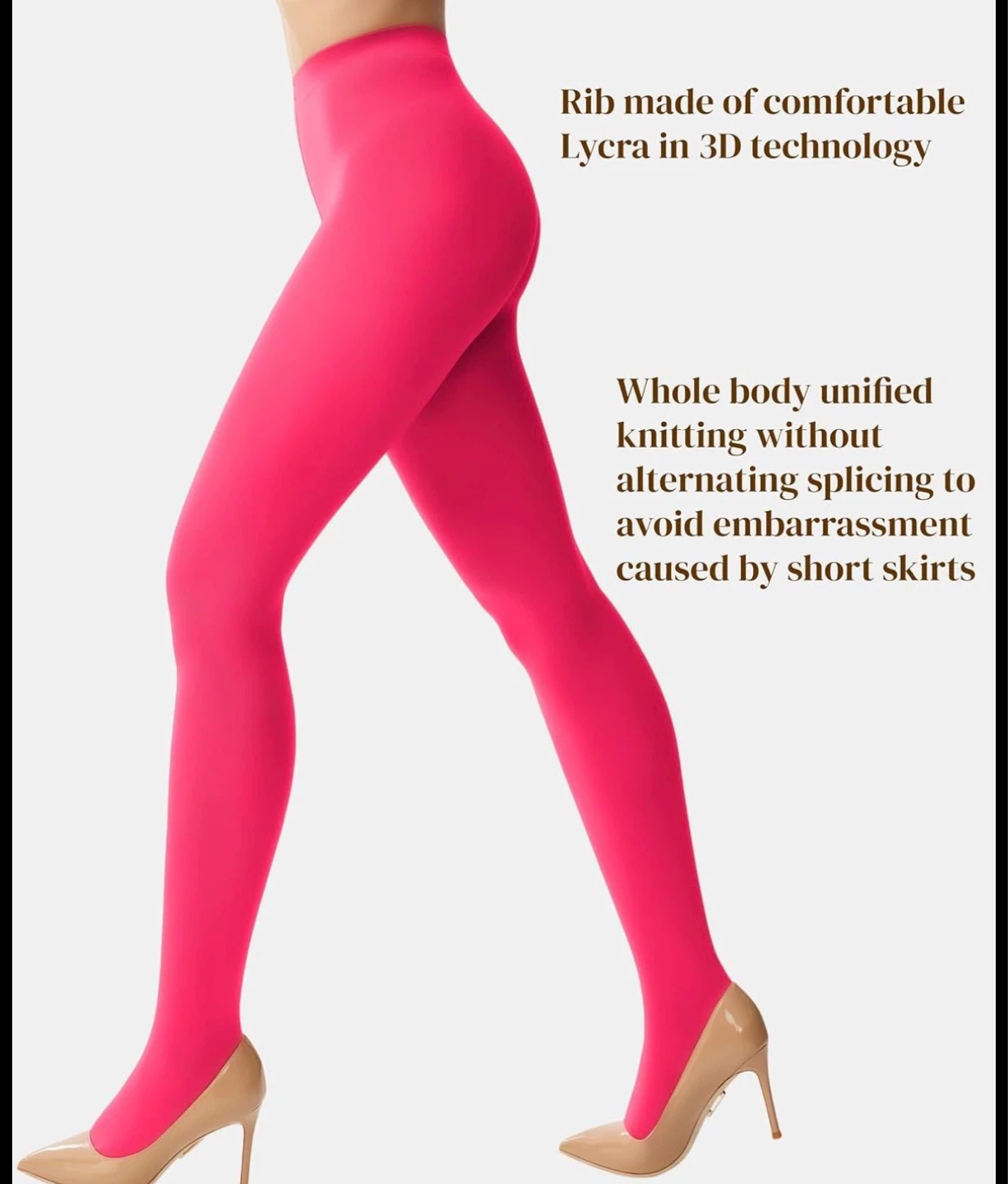 Free delivery Bright Pink Tights - photo 3