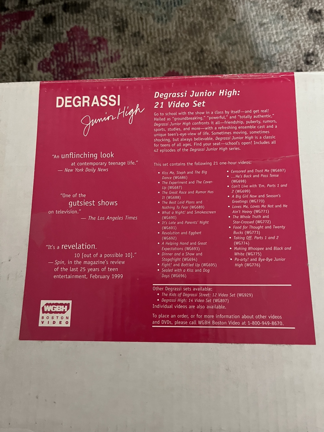 Degrassi Junior High 21 Video Set VHS Boxed Collection