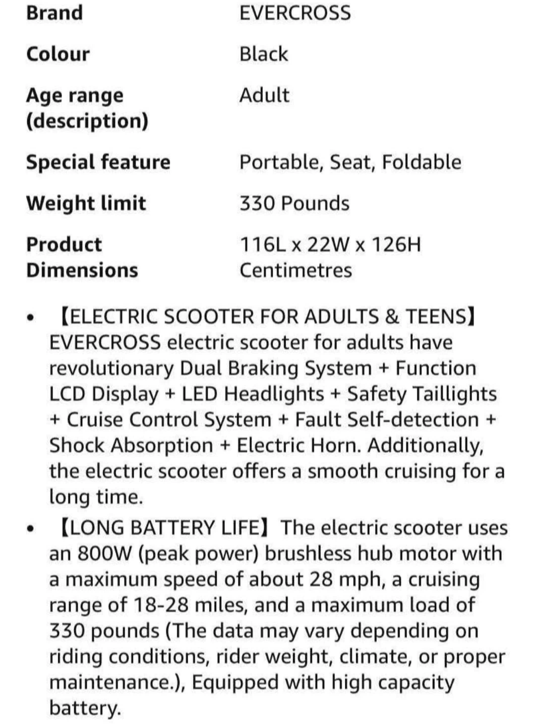 EVERCROSS H5 Electric Scooter.(Brand New) - photo 3