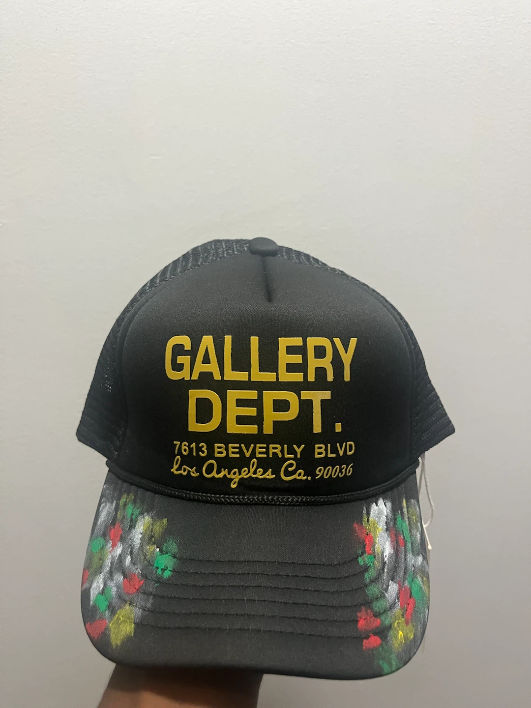 Gallery Dept Black Trucker Hat