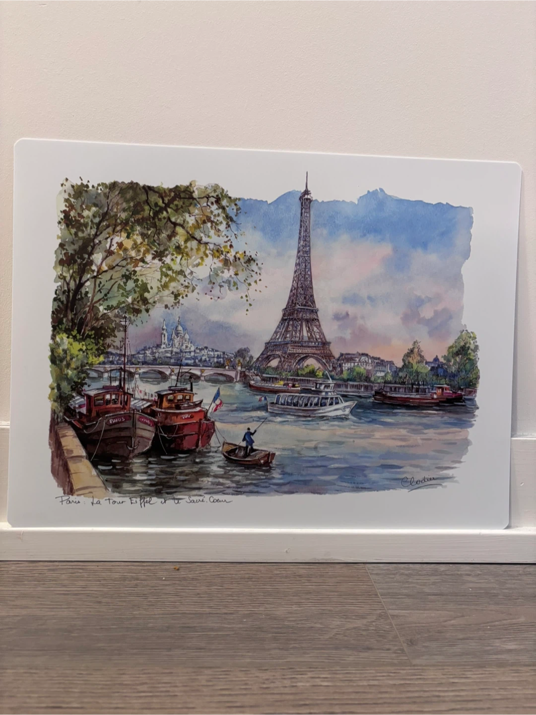 Eiffel Tower Paris Art Placemat / Wall Art | 15.7 × 11.8 in