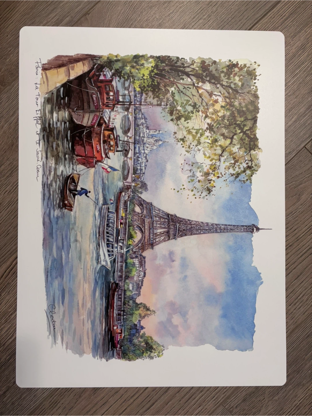 Eiffel Tower Paris Art Placemat / Wall Art | 15.7 × 11.8 in - photo 2