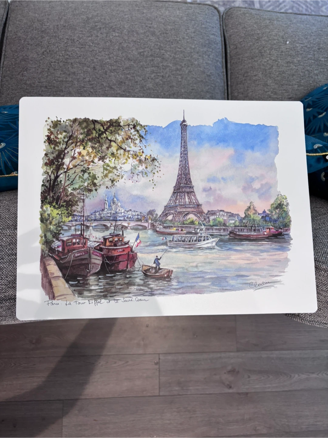 Eiffel Tower Paris Art Placemat / Wall Art | 15.7 × 11.8 in - photo 4